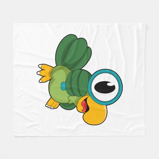 Couverture Polaire Parrot with Magnifying glass (Devant (Horizontal))