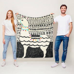 Couverture Polaire Parti Llama