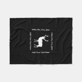 Couverture Polaire Partie de mâle - dessin élégant d'un mâle (Devant (Horizontal))