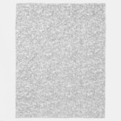 Couverture Polaire Parties scintillant Blanche Et Étincelles (Devant)