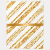 Couverture Polaire Parties scintillant blanche or Boho Collection de  (Devant)