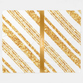 Couverture Polaire Parties scintillant blanche or Boho Collection de  (Devant (Horizontal))