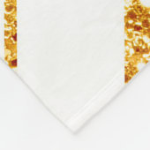 Couverture Polaire Parties scintillant blanche or Boho Collection de  (Coin)