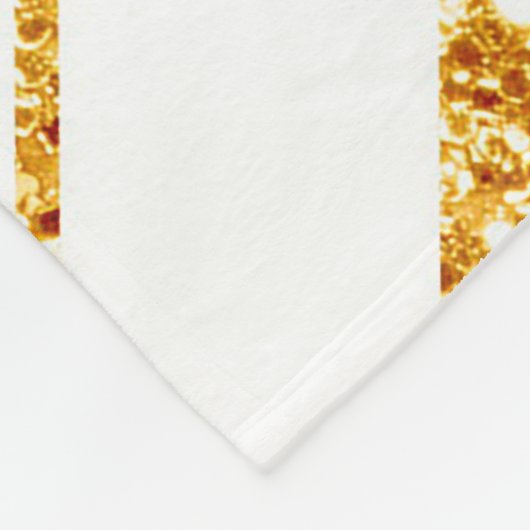 Couverture Polaire Parties scintillant blanche or Boho Collection de  (Coin)