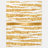 Couverture Polaire Parties scintillant blanche or Boho Populaire Tige (Devant)