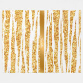 Couverture Polaire Parties scintillant blanche or Boho Populaire Tige (Devant (Horizontal))