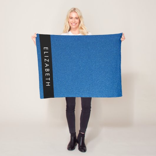 Couverture Polaire Parties scintillant bleue, Arrière - plan Parties (En situation)