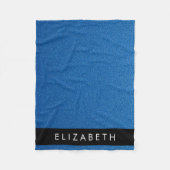 Couverture Polaire Parties scintillant bleue, Arrière - plan Parties  (Devant)