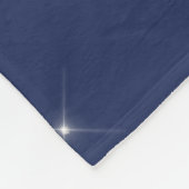 Couverture Polaire Parties scintillant bleue Silver Navy Girl Monogra (Coin)