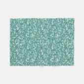 Couverture Polaire Parties scintillant bleue - verte (Devant (Horizontal))