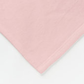 Couverture Polaire Parties scintillant Blush Pink Simple Script Monog (Coin)