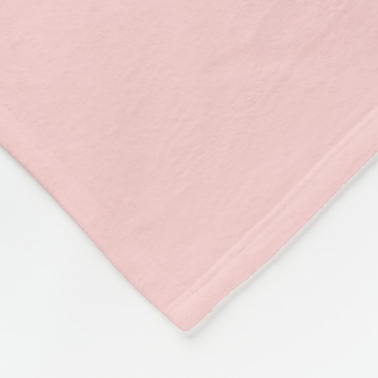 Couverture Polaire Parties scintillant Blush Pink Simple Script Monog (Coin)