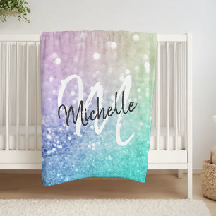 Couverture Polaire Parties scintillant Bokeh Glamour Élégant