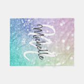 Couverture Polaire Parties scintillant Bokeh Glamour Élégant (Devant (Horizontal))
