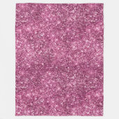 Couverture Polaire Parties scintillant Bokeh rose (Devant)