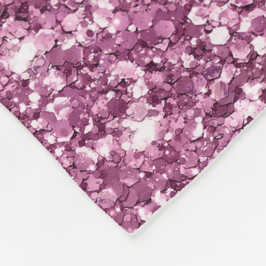 Couverture Polaire Parties scintillant Bokeh rose (Coin)