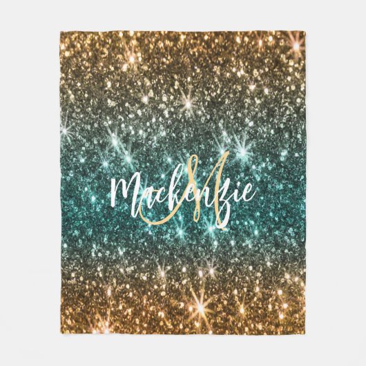 Couverture Polaire Parties scintillant colorée (Devant)