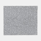 Couverture Polaire Parties scintillant d'argent métallique (Devant (Horizontal))