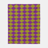 Couverture Polaire Parties scintillant de diamants violet et or (Devant)