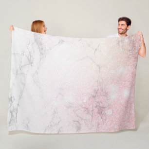 Couverture Polaire Parties scintillant de luxe en marbre