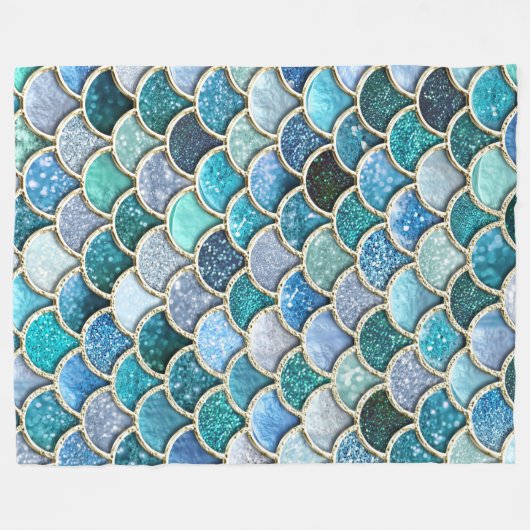 Couverture Polaire Parties scintillant d'étincelle en argent - Échell (Devant (Horizontal))