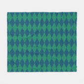 Couverture Polaire Parties scintillant Diamant couleur océan (Devant (Horizontal))