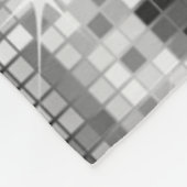 Couverture Polaire Parties scintillant Disco-Ball Blanc Et Gris Rétro (Coin)