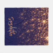 Couverture Polaire Parties scintillant dorée (Devant (Horizontal))
