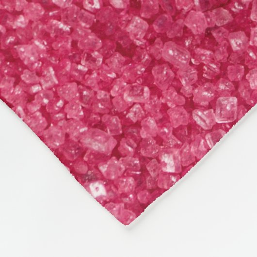 Couverture Polaire Parties scintillant en mosaïque rose rouge (Coin)