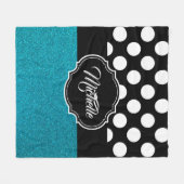 Couverture Polaire Parties scintillant et points (Devant (Horizontal))