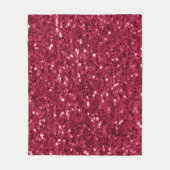 Couverture Polaire Parties scintillant faux brillant rose foncé magen (Devant)