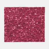 Couverture Polaire Parties scintillant faux brillant rose foncé magen (Devant (Horizontal))