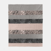Couverture Polaire Parties scintillant floue Glam Stripes #1 (Devant)