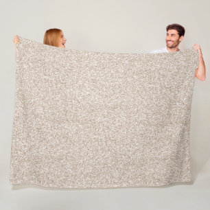 Couverture Polaire Parties scintillant Glitz crème brillante étince