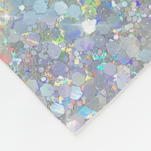 Couverture Polaire Parties scintillant holographique Rainbow Pastels  (Coin)