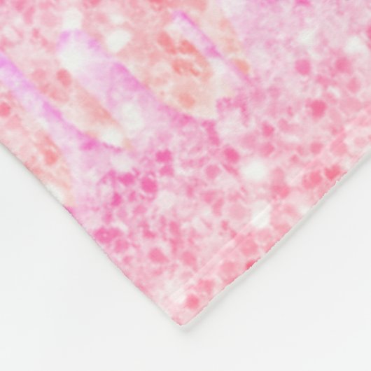 Couverture Polaire Parties scintillant holographique rose violet nom  (Coin)