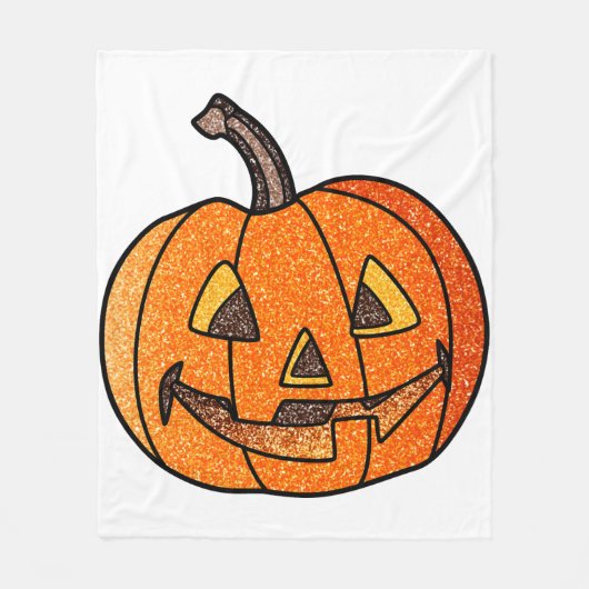 Couverture Polaire Parties scintillant Jack O'Lantern (Devant)