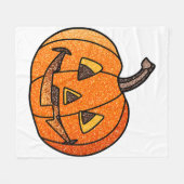 Couverture Polaire Parties scintillant Jack O'Lantern (Devant (Horizontal))