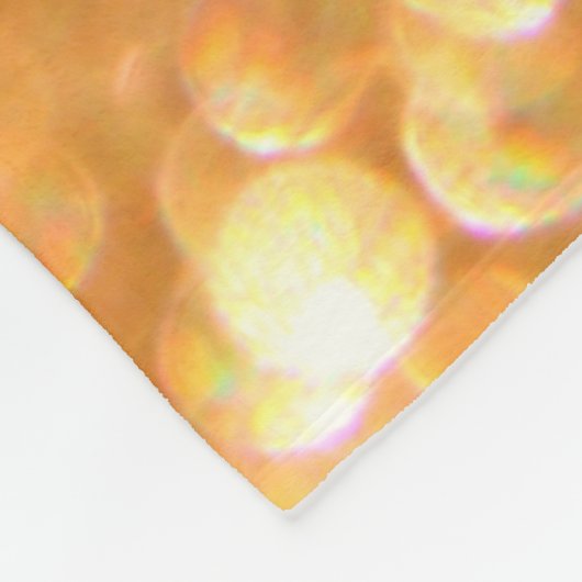 Couverture Polaire Parties scintillant lumière dorée (Coin)