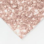 Couverture Polaire Parties scintillant modernes Rose Monogramme or  (Coin)