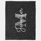 Couverture Polaire Parties scintillant noire (Devant)