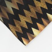 Couverture Polaire Parties scintillant or et noir Chevron (Coin)