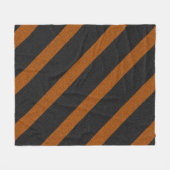 Couverture Polaire Parties scintillant Orange & Black Stripes (Devant (Horizontal))