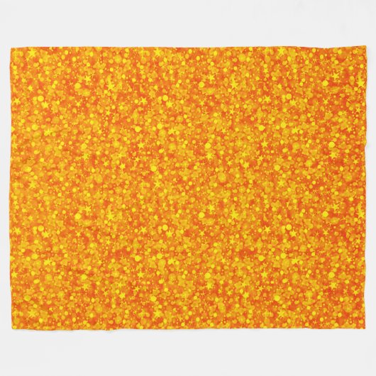Couverture Polaire Parties scintillant orange jaune (Devant (Horizontal))