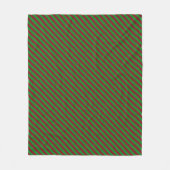 Couverture Polaire Parties scintillant Red & Green Stripes (Devant)