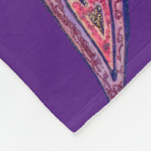Couverture Polaire Parties scintillant rose bleu Coeurs Art Fleece Je (Coin)