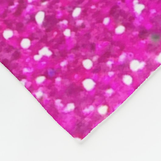 Couverture Polaire Parties scintillant rose chaud Ombre Boho Chic Flo (Coin)