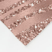 Couverture Polaire Parties scintillant rose en verre rose or Zebra Im (Coin)