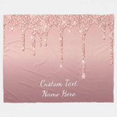 Couverture Polaire Parties scintillant rose Gold Blush Blanche polair (Devant (Horizontal))