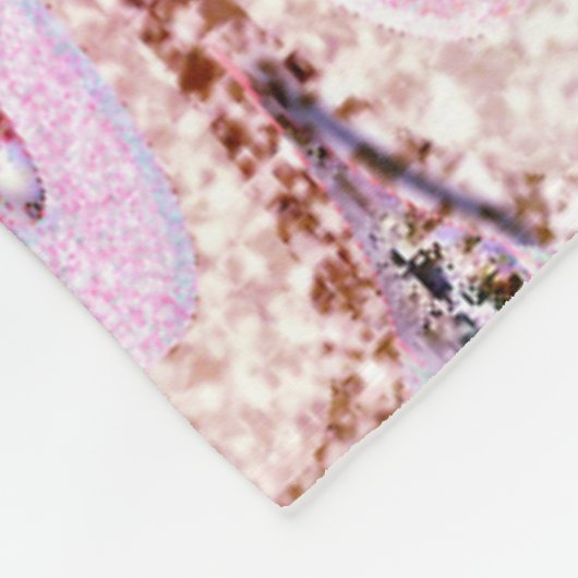 Couverture Polaire Parties scintillant rose Iridescente Sirène Balanc (Coin)